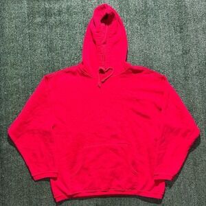 Vintage 80s Marlboro red blank hoodie Mens size Large